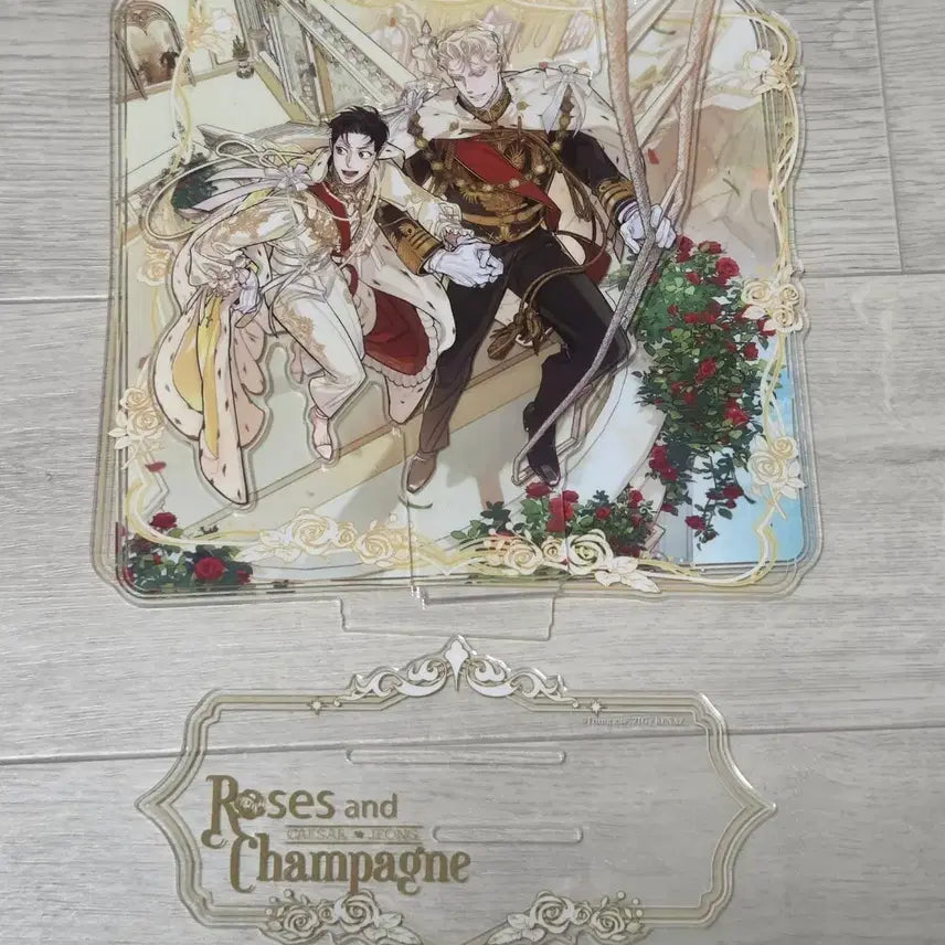 [BUNJANG] Jangmi &amp; Champagne Acrylic Stand / 장미와샴페인 아크릴 스탠드