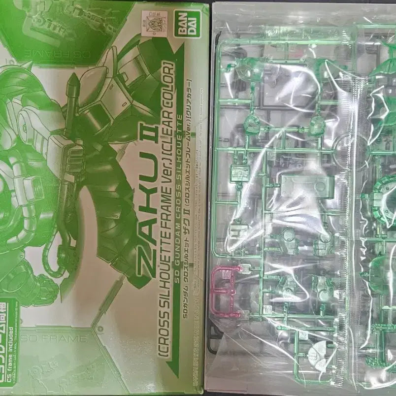 [BUNJANG] Bandai SDCS Limited Zaku Clear Ver. 2 Set / 반다이 SDCS 한정 자쿠 클리어 2종 세트로 팔아요