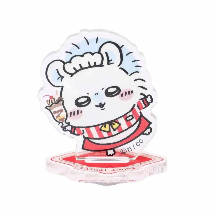 [BUNJANG] Chiikawa Restaurant Limited Random Acrylic Stand Momonga / 치이카와 레스토랑 스토어 한정 랜덤 아크릴 스탠드 가챠 단품 모몽가