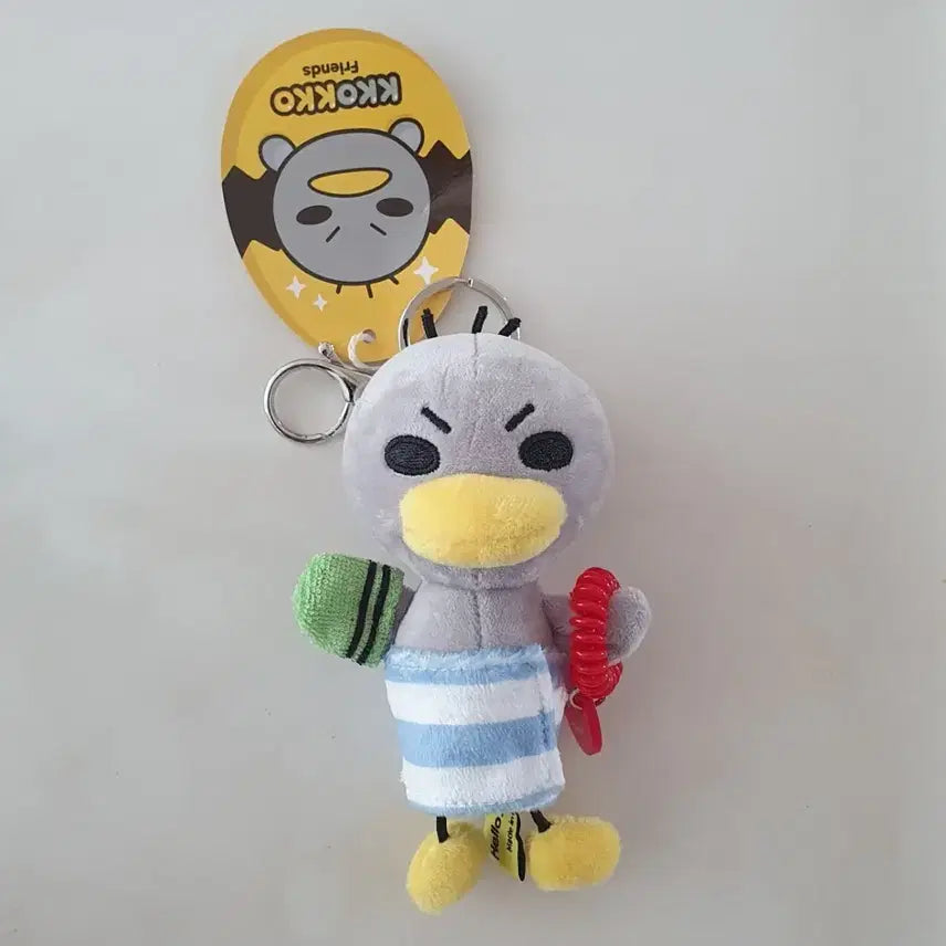 [BUNJANG] Hello Jadoo Kkoki Bath Mitt Character Keyring / 안녕자두야 꼬꼬 때밀이 인형 키링 새상품