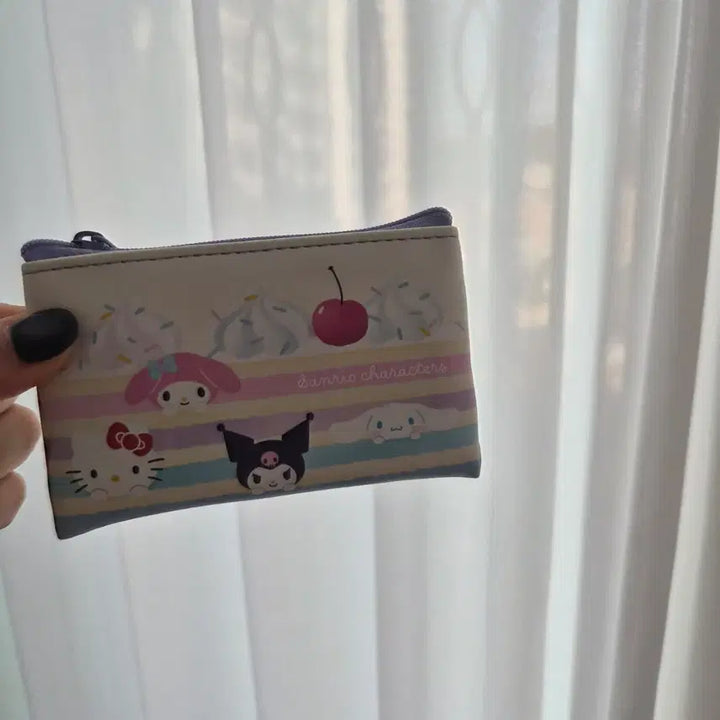 [BUNJANG] Sanrio Characters Flat Mini Pouch Cake Series / 일본 산리오 캐릭터즈 플랫 미니 파우치 케이크 시리즈