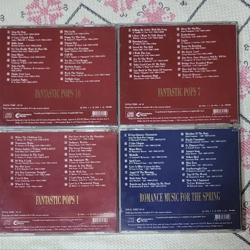 [BUNJANG] Pop Songs CD Bundle Set (16 discs, 7 sealed) / 팝송 시디 16장(미개봉 7장)