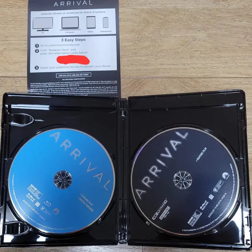 [BUNJANG] Arrival 4K Blu-ray (2 Disc: 4K UHD + 2D) / Arrival 컨택트 2016 4k 블루레이 (2disc: 4k UHD+2D)