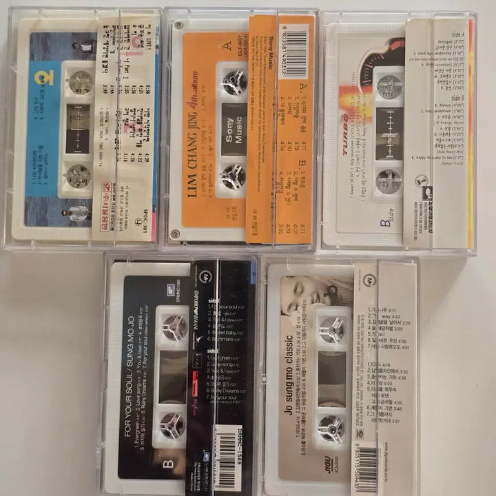 [BUNJANG] Bundle Set Cassette Tapes - Eo Gonggam, Lim Chang Jung, Turbo, Jo Sung Mo (2.5 Album), Jo Sung Mo (Classic) / 187  개봉 카세트테이프 일괄판매 - 이오공감, 임창정, 터보, 조성모(2.5집), 조성모(Classic)