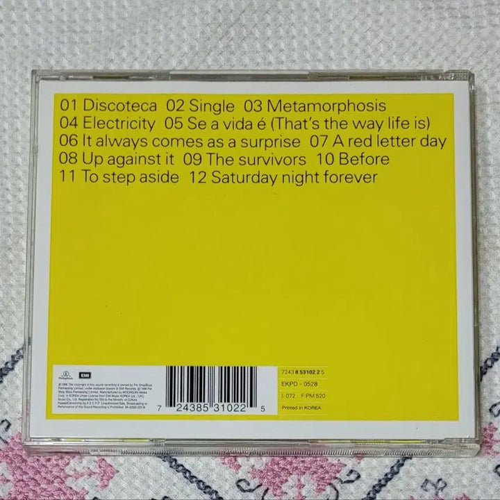 [BUNJANG] Pet Shop Boys CD / 펫 샵 보이스 시디