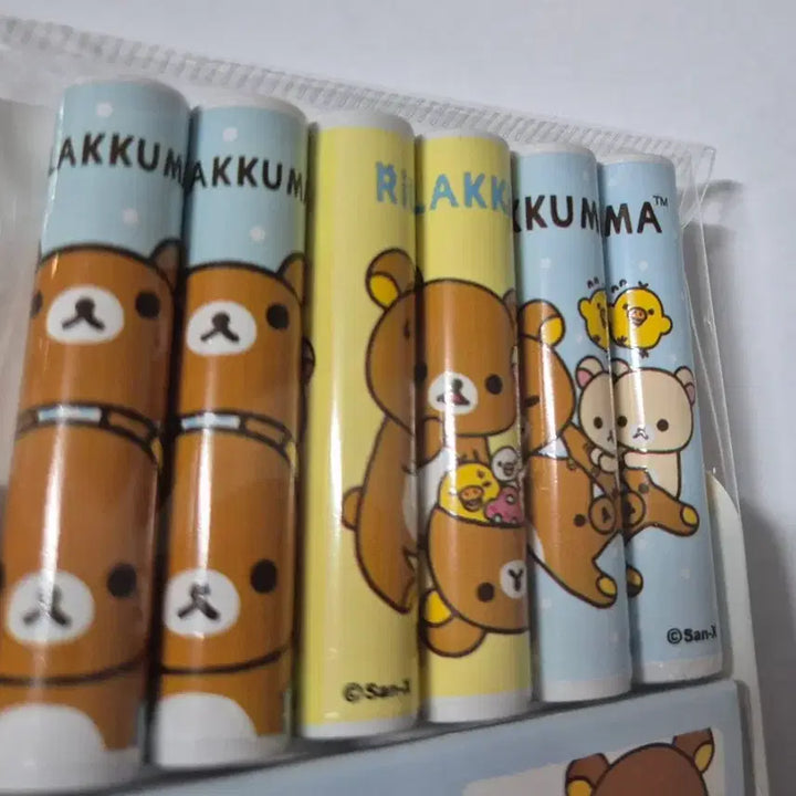 [BUNJANG] Rilakkuma Pencil Cap Set (6 pcs) / 고전문구 리락쿠마 연필캡6입