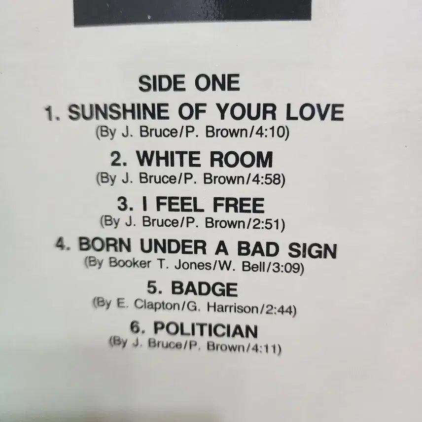 [BUNJANG] Eric Clapton Cream Best Of LP / 에릭 클랩턴 Cream 베스트 LP