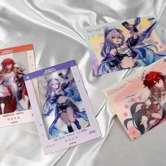 [BUNJANG] Honkai: Star Rail Exhibition Lenticular Set - Silver Wolf &amp; Himeko / 미개봉) 붕괴 스타레일 붕스 전시회 렌티큘러 세트 은랑 히메코 별 사이를 걷는 회고록