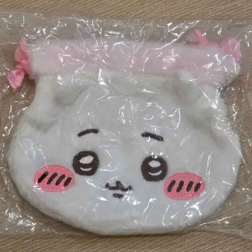 [BUNJANG] Chiikawa Face Pouch Gacha 1st Edition Drawstring Pouch / 치이카와 얼굴 파우치 가챠 1탄 치이카와 복조리 파우치