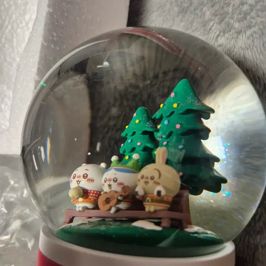[BUNJANG] Chiikawa Animai Kuji Snow Globe Set / 치이카와 애니마이 쿠지 스노우볼 등