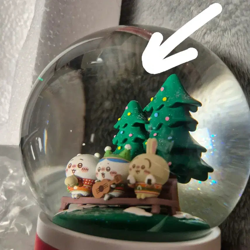 [BUNJANG] Chiikawa Animai Kuji Snow Globe Set / 치이카와 애니마이 쿠지 스노우볼 등