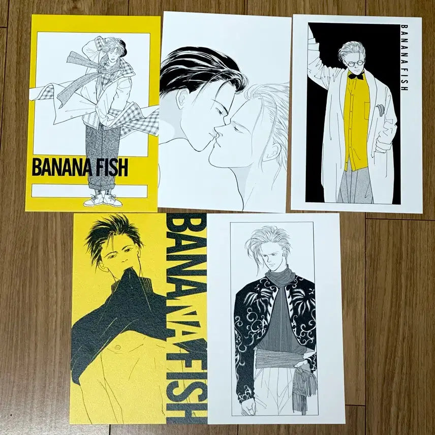 [BUNJANG] Banana Fish Ash Eiji Postcard Set (5 pcs) / 바나나피쉬 바나나피시 애쉬 엽서세트 5장