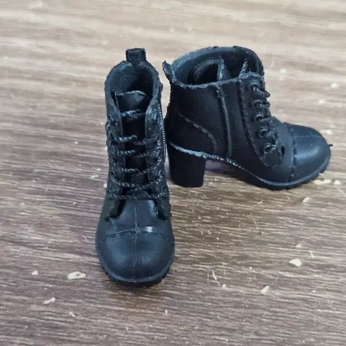[BUNJANG] Obitsu Black Ankle Boots 1/12 Blind Doll / 오비츠 블랙 앵클부츠 1/12 블라인드돌
