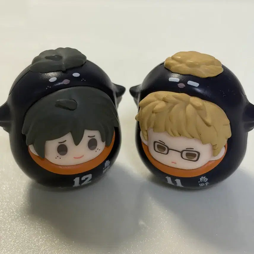 [BUNJANG] Haikyuu!! Ohtaka Figure Tsukishima &amp; Yamaguchi Bundle Set / (일괄 1.8) 하이큐 오뚜기 피규어 츠키/야마구치