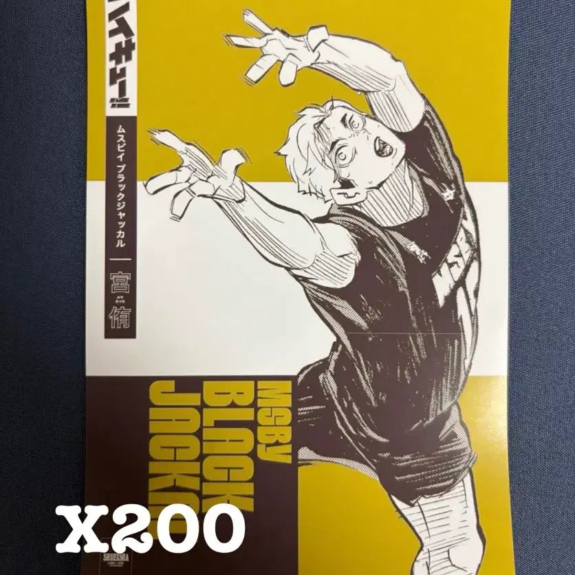 [BUNJANG] Haikyuu!! Black Jackal Atsumu Postcard / 하이큐 블랙자칼 아츠무 엽서