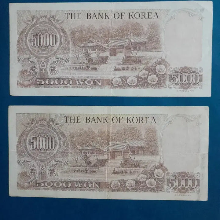 [BUNJANG] 2x 5,000 Won Banknotes (2nd Issue) Bundle / 2차오천원권 2장일괄