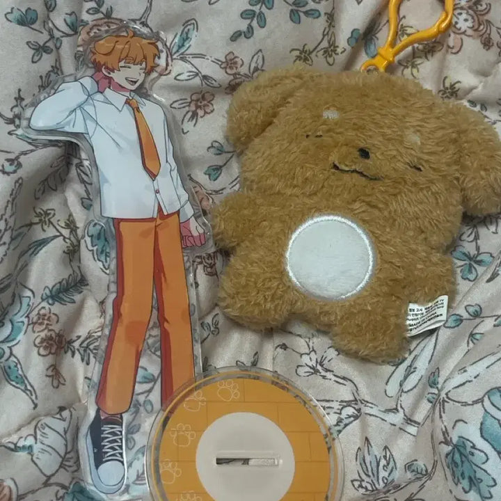 [BUNJANG] Pixelly Deokgae Acrylic Stand &amp; Plush Bundle / 픽셀리 뜰팁 덕개 아크릴스탠드&amp;인형 일괄판매