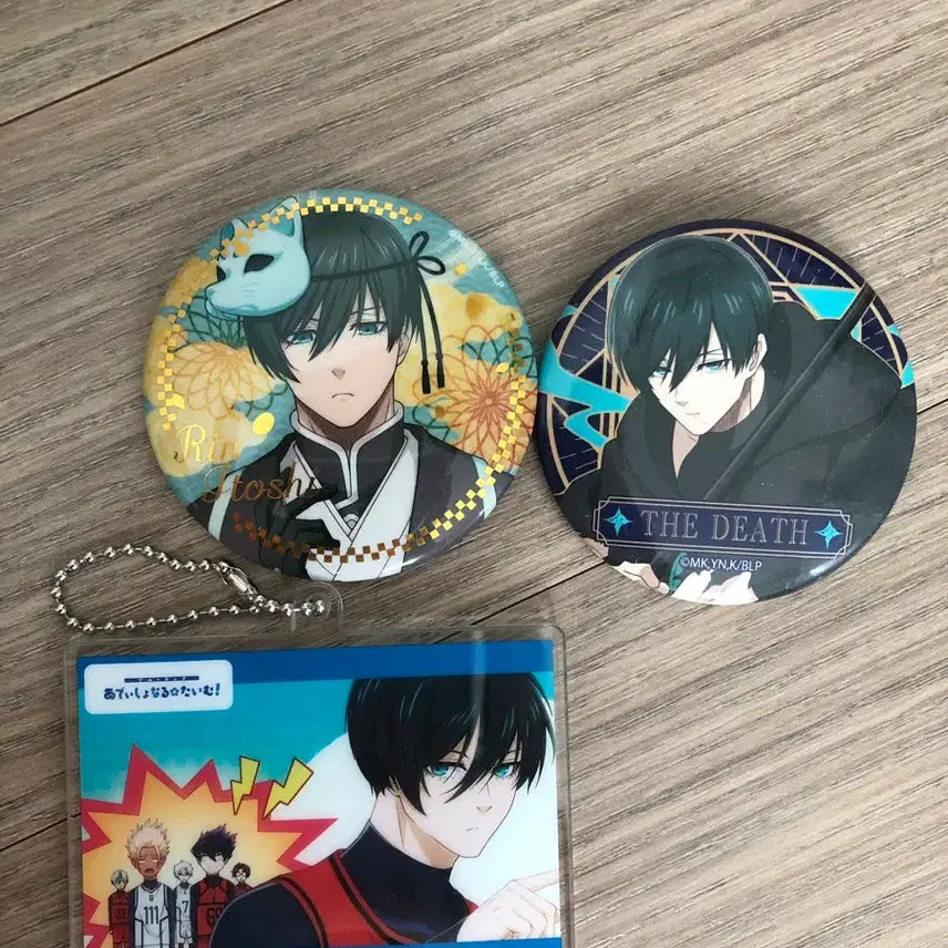 [BUNJANG] Blue Lock Can Badge &amp; Keychain Set / 블루록 캔뱃지,키링