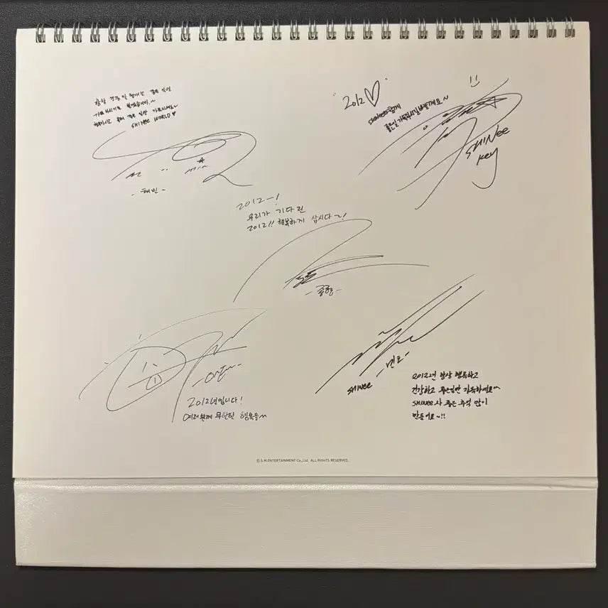 [BUNJANG] SHINee 2012 Calendar (Unsealed, Unused) / 샤이니 2012 캘린더