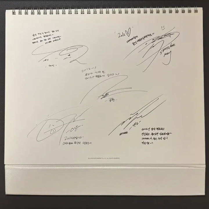[BUNJANG] SHINee 2012 Calendar (Unsealed, Unused) / 샤이니 2012 캘린더