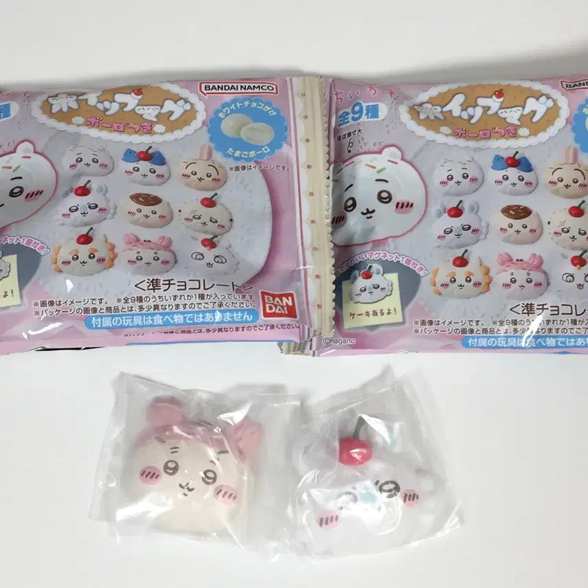 [BUNJANG] Chiikawa Momonga Whipping Magnet Mascot Bundle Set / 일괄) 카니 모몽가 치이카와 휘핑 마그넷 마스코트