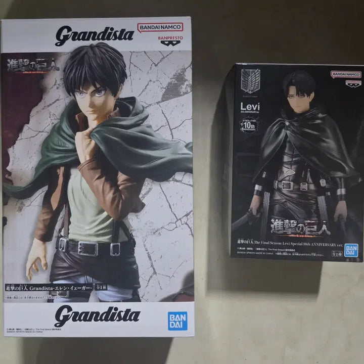 [BUNJANG] Attack on Titan Figma Figures - Levi, Eren / 진격의 거인 피그마 피규어, 리바이, 에렌 피규어