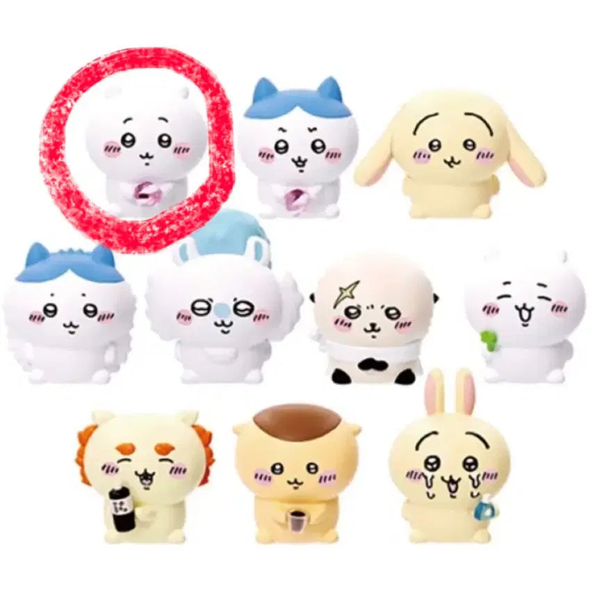 [BUNJANG] Chiikawa Usagi Hachiware Momonga Simple Unsealed Sofubi Mascot Figure / 치이카와 피규어 단순개봉 퍼펫 소프비 마스코드 먼작귀 우사기 하치와레 모몽가