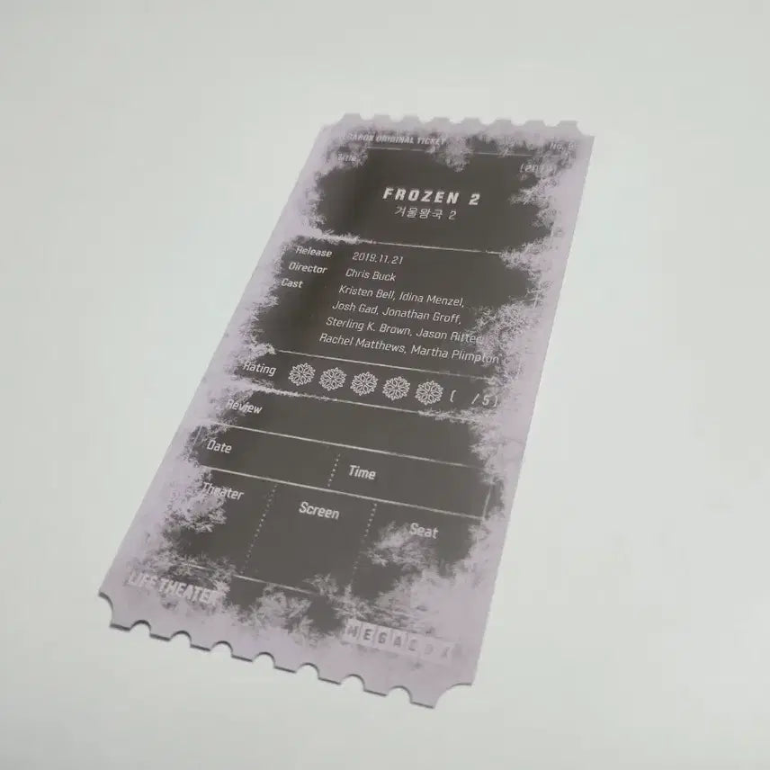 [BUNJANG] Frozen 2 Version B Original Ticket / 겨울왕국2 B버전 오리지널티켓
