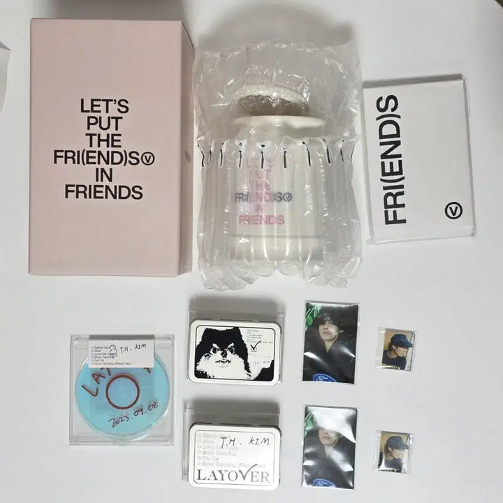 [BUNJANG] BTS V Layover Friends Goods Bundle Set / all) 뷔 v layover 레이오버 friends 프렌즈 굿즈 머치 md 방탄 bts 김태형