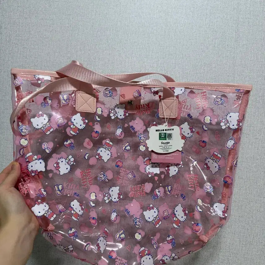 [BUNJANG] Sanrio Hello Kitty Transparent Beach Bag / 산리오 키티 가방 판매 합니다
