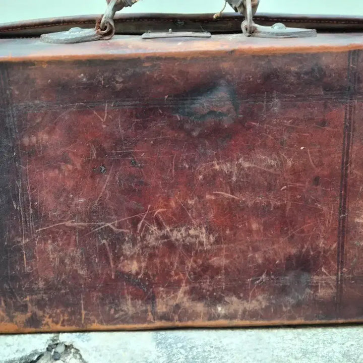 [BUNJANG] Vintage Leather Accessories Set (3 Items) / 가죽가방 골동 소품 3점