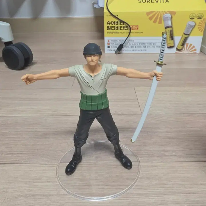 [BUNJANG] One Piece Zoro &amp; Mihawk Dramatic Showcase Figure Set / 원피스 피규어 조로, 미호크 드라마틱쇼케이스