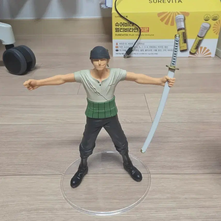 [BUNJANG] One Piece Zoro &amp; Mihawk Dramatic Showcase Figure Set / 원피스 피규어 조로, 미호크 드라마틱쇼케이스