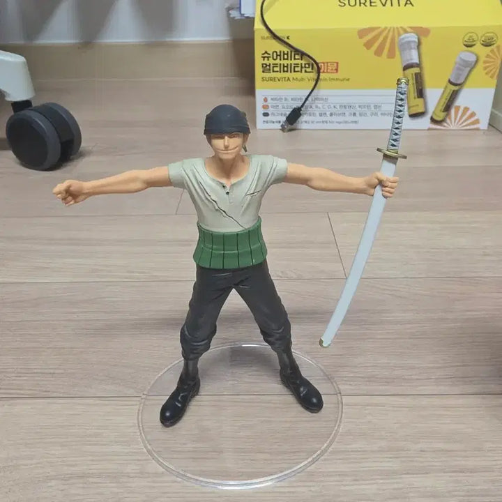 [BUNJANG] One Piece Zoro &amp; Mihawk Dramatic Showcase Figure Set / 원피스 피규어 조로, 미호크 드라마틱쇼케이스