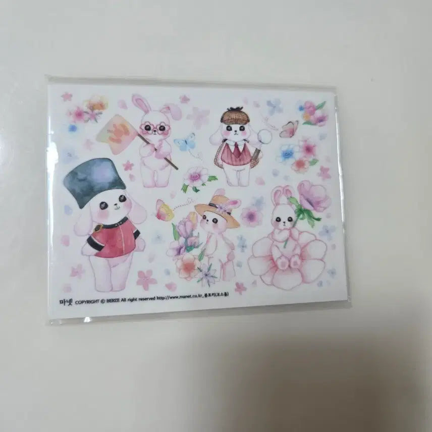 [BUNJANG] Manet Secret Rabbit Sticker (3-Piece Bundle) / (3장-묶음이상 무배) 마넷 시크릿 토끼 스티커