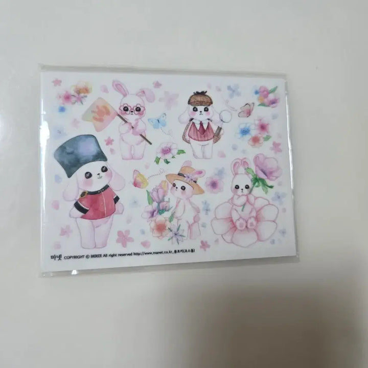 [BUNJANG] Manet Secret Rabbit Sticker (3-Piece Bundle) / (3장-묶음이상 무배) 마넷 시크릿 토끼 스티커