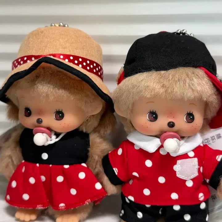 [BUNJANG] Monchhichi Bebichichi Red Dot Set Bundle Set / 몬치치 베비치치 레드도트 세트 일괄