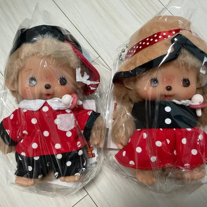 [BUNJANG] Monchhichi Bebichichi Red Dot Set Bundle Set / 몬치치 베비치치 레드도트 세트 일괄
