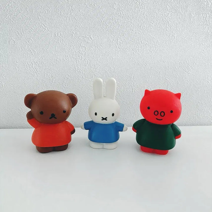 [BUNJANG] Miffy and Boris Classic Sofubi Figure 3-Set / [3종세트] 고전 미피와 보리스 소프비 피규어 3종세트 빈티지소품