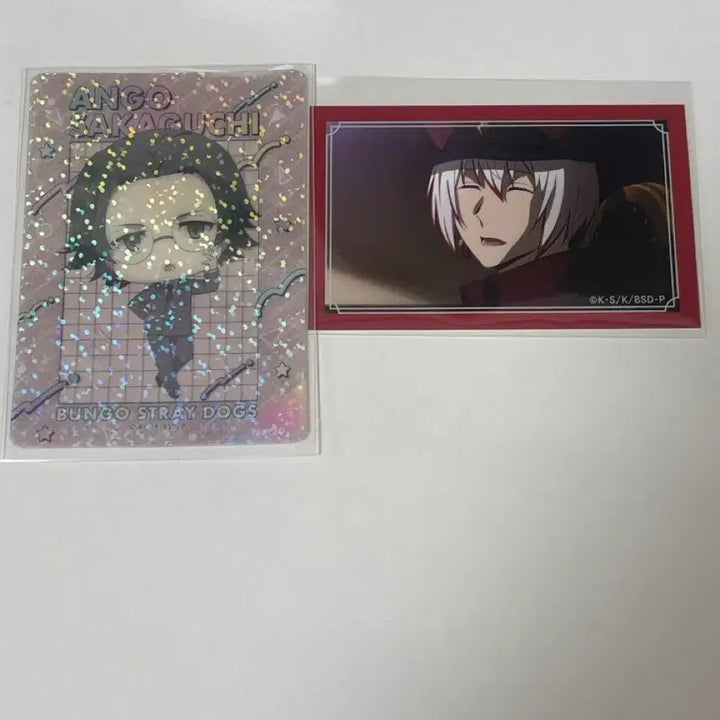 [BUNJANG] Bungo Stray Dogs Atsushi &amp; Ryuunosuke Can Badge Bundle Set / 문스독 아츠시+류로 캔뱃지 일괄(카드 덤)