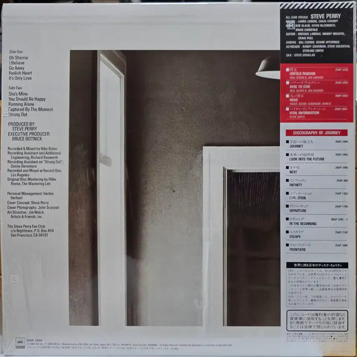 [BUNJANG] Steve Perry Street Talk LP Vinyl Record / BA-1016. 스티브 페리. LP 음반.