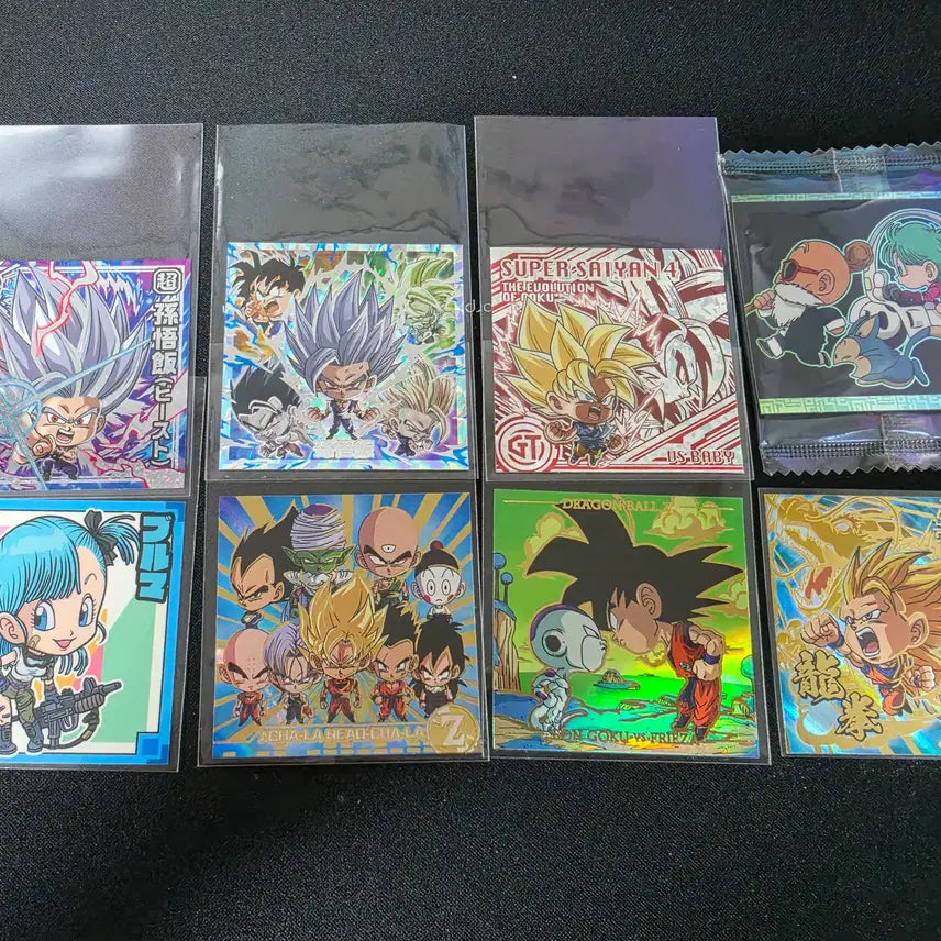 [BUNJANG] Dragon Ball Wafer Seal High Rare 8 Types Bundle / 드래곤볼 웨하스씰 희귀 고레어 8종