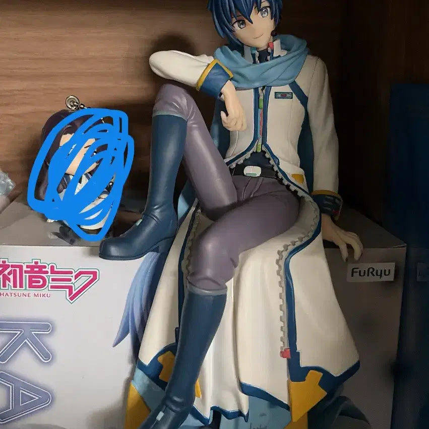[BUNJANG] Vocaloid Kaito Noodle Stopper Figure / 보컬로이드 kaito 카이토 누들스토퍼 피규어