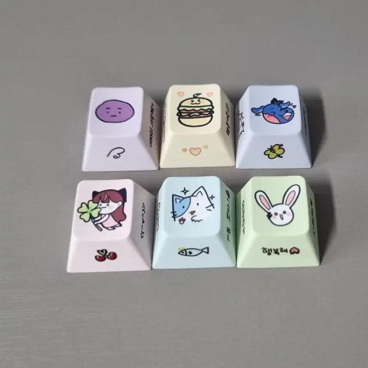 [BUNJANG] ISEGYE IDOL CHASEGDOL 6-Type Keycap Bundle Set / 이세계아이돌 차세돌 키캡 6종