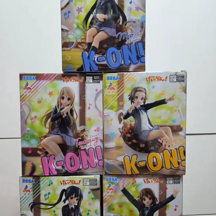 [BUNJANG] K-On! Sega 5-Piece Figure Set / 케이온! 세가 피규어 5종