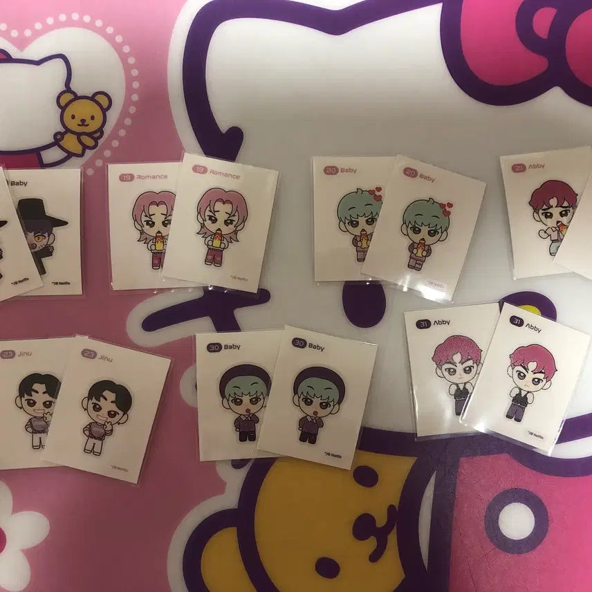 [BUNJANG] KDH Pop-up Ttibusil 14-Piece Bundle Set / 케데헌 팝업 띠부씰 14장 일괄