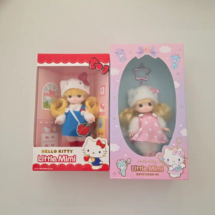 [BUNJANG] Hello Kitty Little Mimi Doll Set / 헬로키티 리틀미미 인형 2종 세트 일괄 키티 인형 키링 키티 키홀더