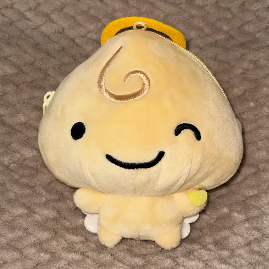 [BUNJANG] Kuriten Plush Pouch with Carabiner / 다마고치 카라비너 누이 파우치 쿠리텐