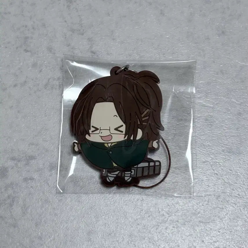 [BUNJANG] Attack on Titan Hange Rubber Strap Keychain / 진격의 거인 한지 러버스트랩 고무 키링 가챠