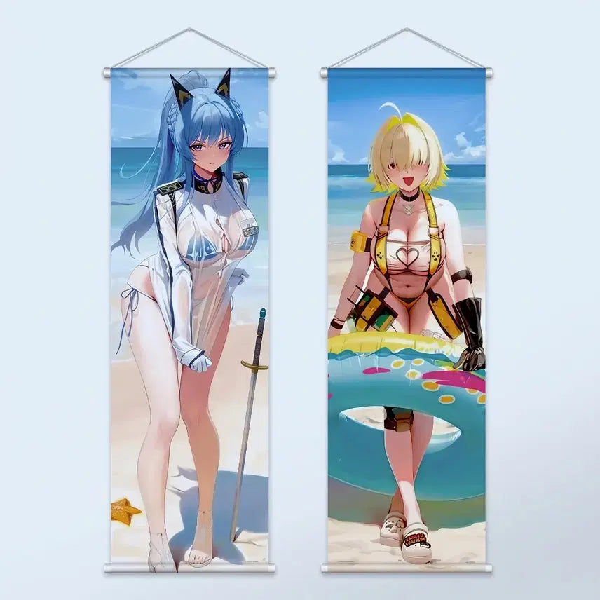[BUNJANG] Nikke Tapestry Summer Beach Illustration Random Character / [새상품] 니케 테피스트리
